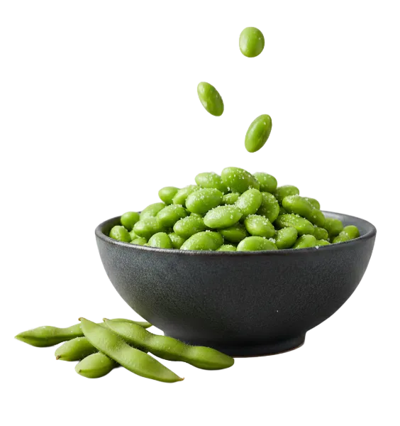 Gedämpfte Edamame Schoten mit Schale